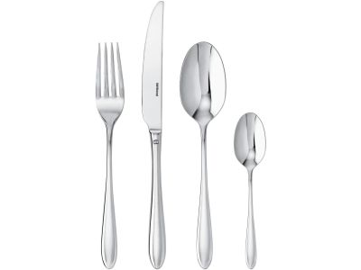 Set tacamuri Sambonet Dream Solid Handle, 4 piese, inox placat cu argint