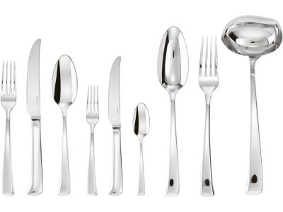 Set tacamuri Sambonet Imagine Orfevre Handle, 75 piese, inox placat cu argint