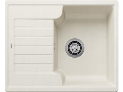 Chiuveta bucatarie Blanco Zia 40 S, 615x500mm, Silgranit alb antic