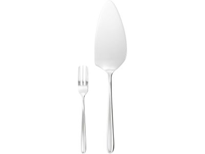 Set tacamuri desert Sambonet Hannah, 13 piese, inox placat cu argint