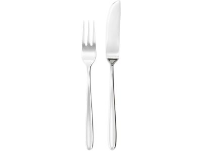 Set tacamuri peste Sambonet Hannah Solid Handle, 24 piese, inox placat cu argint
