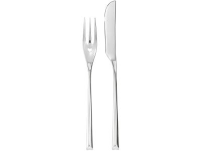 Set tacamuri peste Sambonet H-Art Solid Handle, 24 piese, inox placat cu argint