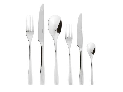 Set tacamuri Sambonet Sintesi Solid Handle, 36 piese, inox placat cu argint