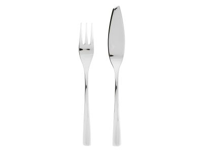 Set tacamuri peste Sambonet Sintesi Solid Handle, 24 piese, inox placat cu argint
