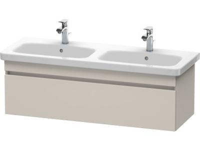 Dulap baza Duravit DuraStyle 123x44.8cm, sertar cu inchidere lenta, taupe mat