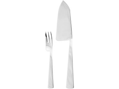 Set tacamuri desert Sambonet Gio Ponti Conca, 13 piese, inox placat cu argint