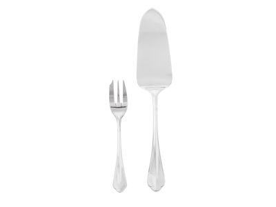 Set tacamuri desert Sambonet Rome, 13 piese, inox placat cu argint