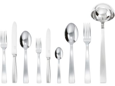 Set tacamuri Sambonet Gio Ponti Orfevre Handle, 75 piese, inox placat cu argint