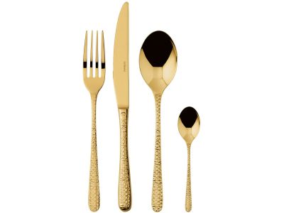 Set tacamuri Sambonet Venezia Solid Handle, 24 piese, auriu