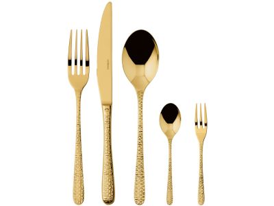 Set tacamuri Sambonet Venezia Solid Handle, 30 piese, auriu