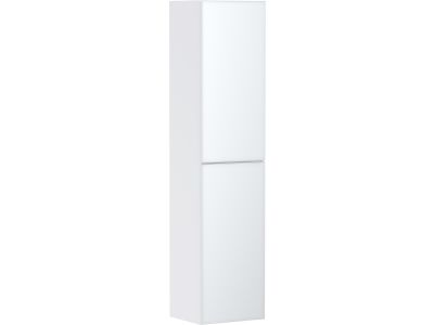 Dulap inalt suspendat Hansgrohe Xevolos E cu usi orientare dreapta, 40x36x176cm, corp alb mat, front alb metalic