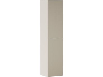 Dulap inalt suspendat Hansgrohe Xevolos E cu usi orientare stanga, 40x36x176cm, corp bej mat, front ceramic bronz texturat