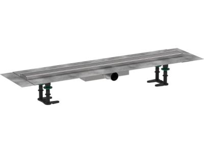 Pachet rigola de pardoseala Hansgrohe RainDrain Compact Complete 800mm, pardoseli minim 43mm, capac inox periat