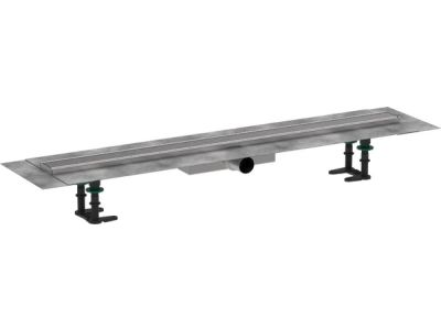 Pachet rigola de pardoseala Hansgrohe RainDrain Compact Complete 900mm, pardoseli minim 43mm, capac inox periat