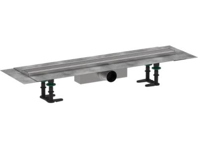Pachet rigola de pardoseala Hansgrohe RainDrain Compact Complete 700mm, pardoseli minim 63mm, capac inox periat