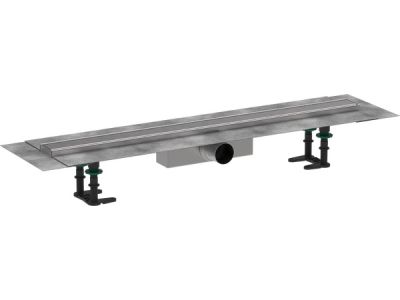 Pachet rigola de pardoseala Hansgrohe RainDrain Compact Complete 800mm, pardoseli minim 63mm, capac inox periat