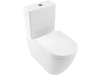 Vas WC Villeroy & Boch Subway 2.0 CeramicPlus DirectFlush, back-to-wall 71x37cm, Alb Aplin