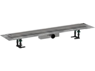 Pachet rigola de pardoseala Hansgrohe RainDrain Compact Complete 900mm, pardoseli minim 63mm, capac faiantabil