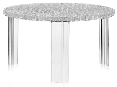 Masuta Kartell T-Table design Patricia Urquiola, 50cm, h 28cm, transparent