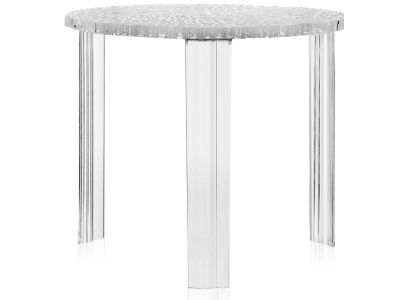 Masuta Kartell T-Table design Patricia Urquiola, 50cm, h 44cm, transparent