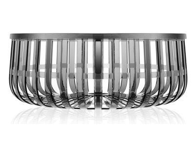 Masuta Kartell Panier design Ronan & Erwan Bouroullec, 61cm, h 21cm, gri transparent