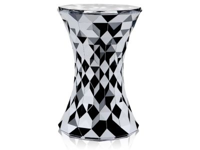 Masuta Kartell Stone design Marcel Wanders, 30cm, h45cm, crom metalic