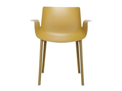 Scaun Kartell Piuma design Piero Lissoni, mustar