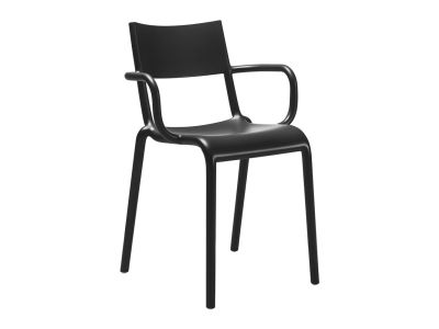 Set 2 scaune Kartell Generic A design Philippe Starck, negru