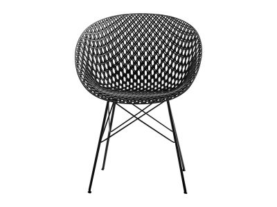 Set 2 scaune Kartell Smatrik design Tokujin Yoshioka, negru mat