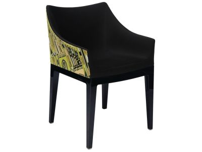 Scaun Kartell Madame design Philippe Starck, gri-negru