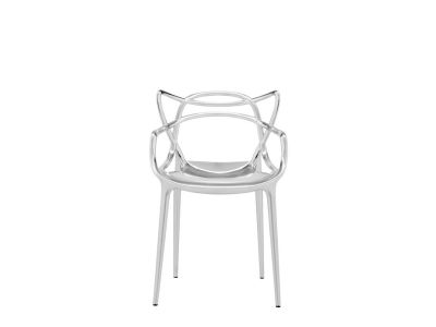 Set 2 scaune Kartell Masters design Philippe Starck & Eugeni Quitllet, crom metalizat