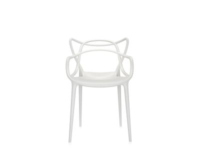 Set 2 scaune Kartell Masters design Philippe Starck & Eugeni Quitllet, alb