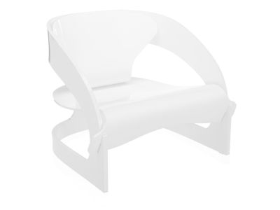 Fotoliu Kartell Joe Colombo, design Joe Colombo, alb mat