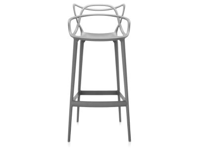 Scaun inalt Kartell Masters Stool design Philippe Starck & Eugeni Quitllet, 75cm, gri