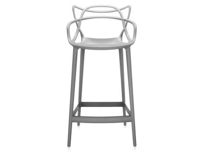 Scaun inalt Kartell Masters Stool design Philippe Starck & Eugeni Quitllet, 65cm, gri