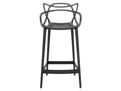 Scaun inalt Kartell Masters Stool design Philippe Starck & Eugeni Quitllet, 65cm, negru