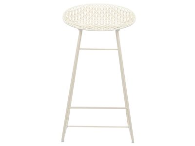 Scaun inalt Kartell Smatrik design Tokujin Yoshioka, alb mat