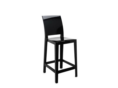 Scaun inalt Kartell One More Please design Philippe Starck, 65cm, negru