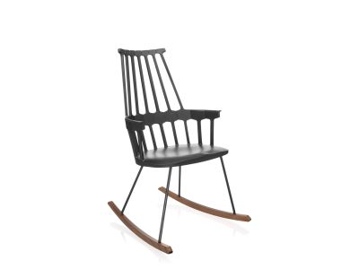 Balansoar Kartell Comback, design Patricia Urquiola, negru