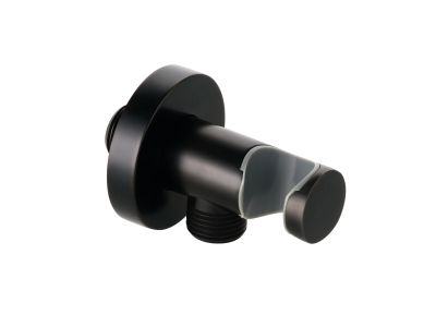 Conector Fixfit Kludi cu agatatoare de dus, negru mat