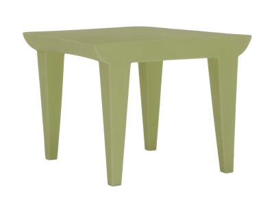 Masuta Kartell Bubble, design Philippe Starck,51.5x51.5cm, hx41.5cm, verde