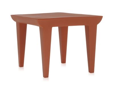 Masuta Kartell Bubble, design Philippe Starck,51.5x51.5cm, hx41.5cm, ocru