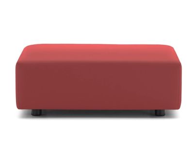 Pouf Kartell Plastics Tech Fabric design Piero Lissoni, ignifug, Red