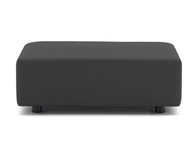 Pouf Kartell Plastics Tech Fabric design Piero Lissoni, ignifug, Black