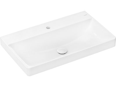 Lavoar Hansgrohe Xelu Q 80x48cm, fara preaplin, montare pe mobilier, SmartClean, alb