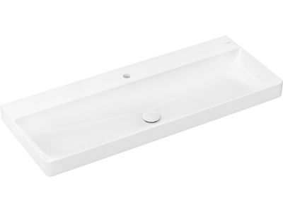Lavoar Hansgrohe Xelu Q 120x48cm, fara preaplin, montare pe mobilier, SmartClean, alb