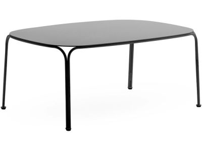 Masuta exterior Kartell Hiray design Ludovica & Roberto Palomba, 90x59cm, h 38cm, negru