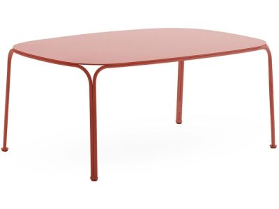 Masuta exterior Kartell Hiray design Ludovica & Roberto Palomba, 90x59cm, h 38cm, ruginiu