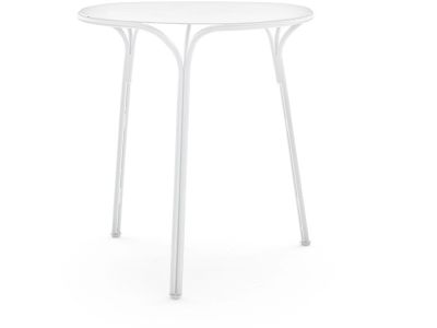 Masa exterior Kartell Hiray design Ludovica & Roberto Palomba, d 65cm, h 72cm, alb