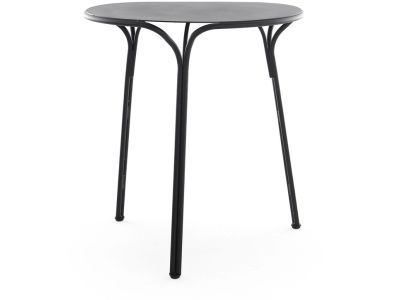 Masa exterior Kartell Hiray design Ludovica & Roberto Palomba, d 65cm, h 72cm, negru